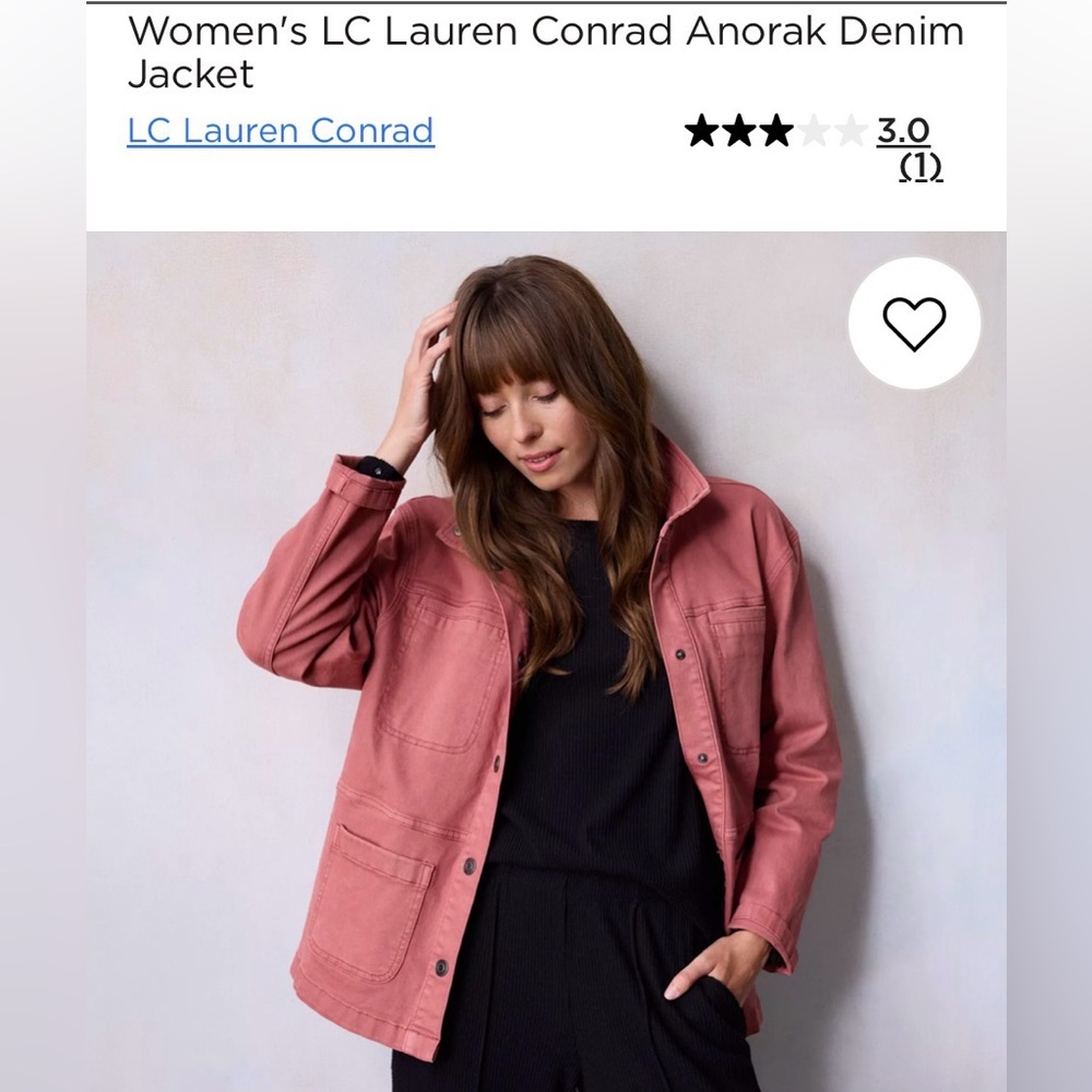 LC Lauren Conrad Anorak Denim Jacket